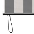 vidaXL Roleta Antracitová a biela 180 x 250 cm Textil a hliník