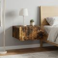 vidaXL Nástenná nočná skrinka 2 ks Dymový dub 49 x 34,5 x 24 cm