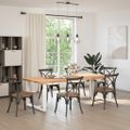 vidaXL Nohy k jedálenskému stolu v tvare T, 2 ks, biele, 100x35x(72-73) cm, oceľové