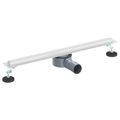 vidaXL 360° sprchový odtok so štíhlym modelom Strieborná 60 cm