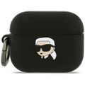 Obal Karl Lagerfeld Silicone Karl Head 3D na AirPods Pro 3 čierny