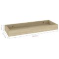 vidaXL Terasové nástenné police 2 ks dub 40x15x4 cm MDF