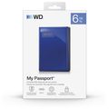 Ext. HDD WD My Passport USB-C 6TB, modrý Prenosný HDD, 6TB, modrý, USB-C, USB 3.2 Gen 1, exFAT, šifrovanie, ochrana heslom, Acronis True Image