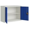 vidaXL Kartotéka svetlosivá a modrá 90x40x70 cm oceľ