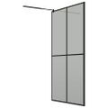 vidaXL Sprchová zástena 118 x 190 cm tmavé tvrdené sklo