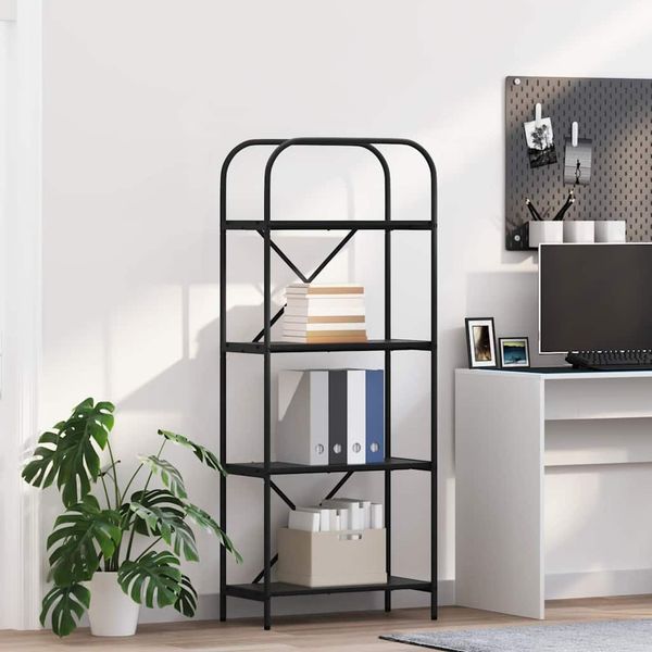 vidaXL Regál na knihy Čierny dub 60 x 30 x 146 cm Kompozitné drevo