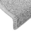 vidaXL Schodové rohože 30 ks 65x24x4 cm svetlosivé polkruhové veľké