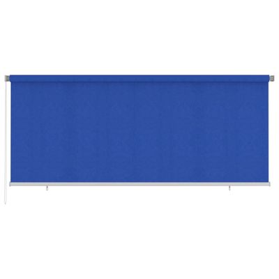 vidaXL Vonkajšia zatemňovacia roleta 350x140 cm modrá HDPE