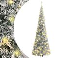 vidaXL Umelý vianočný stromček vyskakovací vločky snehu 150 LED 180 cm