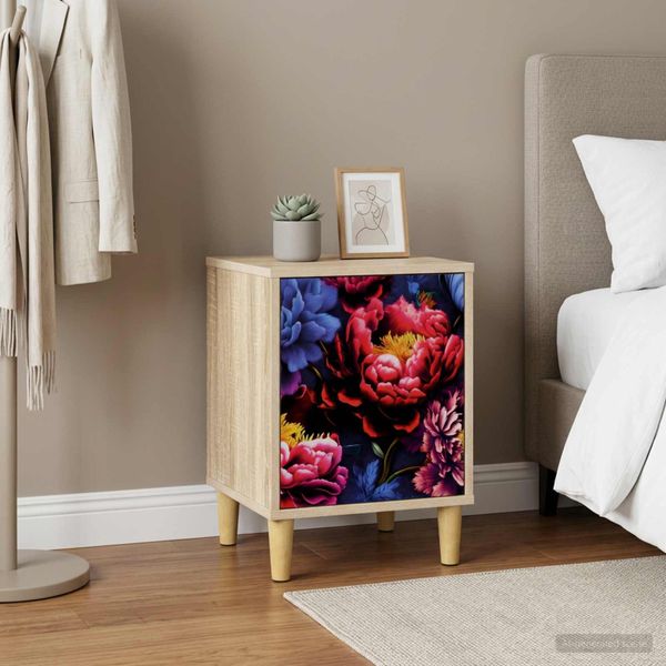 vidaXL Nočný stolík KIEL Dub sonoma 36 x 33 x 50 cm Kompozitné drevo