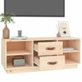 vidaXL TV skrinka 100x34x40 cm masívna borovica