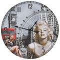 vidaXL Vintage nástenné hodiny 60 cm