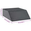 vidaXL Vankúš na nohy 63 x 52 x 19 cm Pevný PU pena Sivá