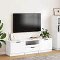 vidaXL TV skrinka biela 140x35x40 cm, drevená