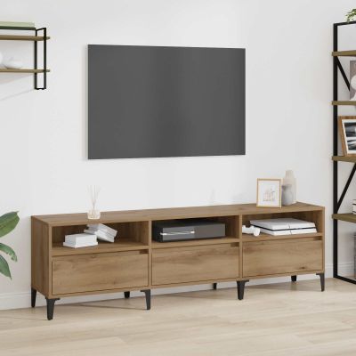 vidaXL TV skrinka so zásuvkou Remeselný dub 150 x 30 x 45 cm
