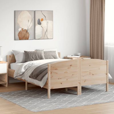 vidaXL Posteľ s matracom 120x200 cm borovicový masív