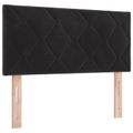 vidaXL Posteľ boxspring s matracom Čierna 120 x 190 cm Zamat