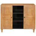 vidaXL Servírovacia skriňa 90 x 33 x 75 cm Masívne mango drevo
