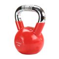 Kettlebell s chrómovaným úchopom HMS KTC10, 10 kg, červený