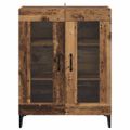 vidaXL Servírovacia skriňa Staré drevo 69,5 x 34 x 90 cm