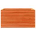 vidaXL Záhradný kvetináč voskovohnedý 90x60x45,5 cm masívna borovica