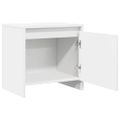 vidaXL Nočné stolíky 2 ks, biele 45x34x44,5 cm, kompozitné drevo