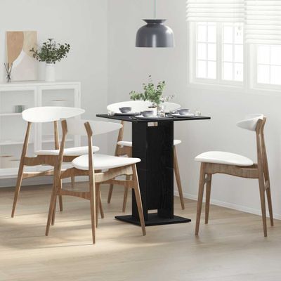 vidaXL Bistro stôl, čierny dub, 60x60x75 cm, imitácia dreva