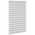 vidaXL Zebra roleta svetlosivá 140x200cm šírka látky 135,9cm polyester