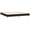 vidaXL Posteľný rám s boxspringom čierny 200x200 cm látka