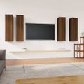 vidaXL TV skrinky 4 ks hnedý dub 30,5x30x110 cm spracované drevo