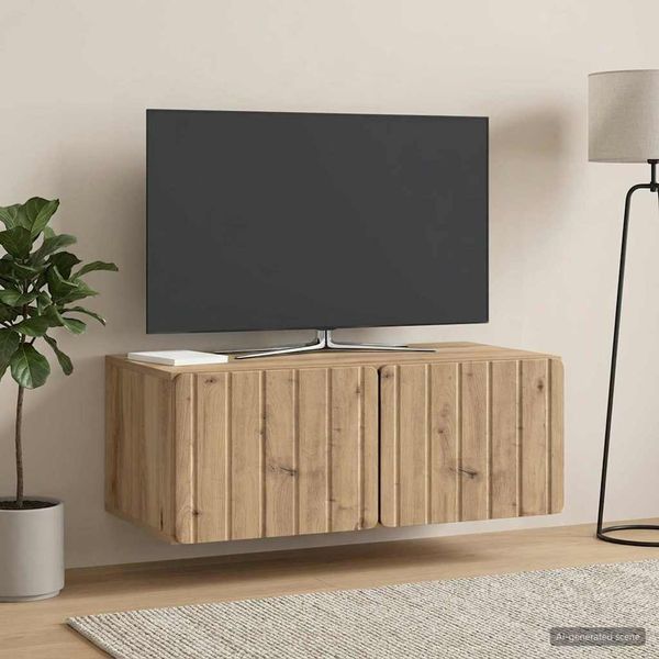 vidaXL Nástenná TV skrinka Nástenný Dub artisan 78,5 x 41 x 30 cm
