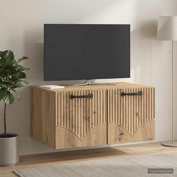 vidaXL Nástenná TV skrinka 59,5 x 41 x 30 cm Dub artisan