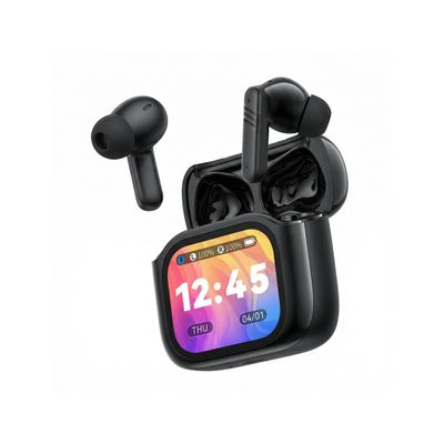 XO Bluetooth slúchadlá X50 TWS LCD čierne ANC + ENC duálny mikrofón