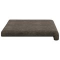 vidaXL Vankúš na lavičku Umelý semišový materiál Tmavosivá Hĺbka 35 cm