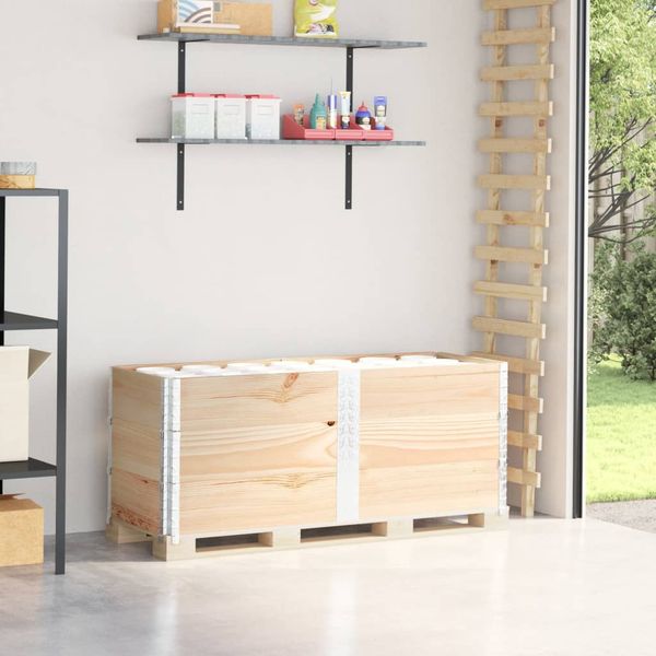 vidaXL Paletové ohrádky 3 ks 150x50 cm borovicový masív