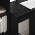 vidaXL Stôl Čierny dub 115,5 x 50 x 127 cm 2 ks