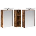 vidaXL Set kabinetov do kúpeľne 3 ks 106 x 16 x 62,5 cm
