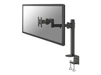 Montážna súprava - plný pohyb - pre Displej LCD - čierna - veľkosť obrazovky: 10"-30" - upevnenie svorkou, upevniteľné na stôl
