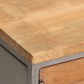 vidaXL TV skrinka, recyklované teakové drevo a oceľ 120x30x40 cm