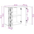 vidaXL Servírovacia skriňa Dub artisan 89 x 34,5 x 80 cm