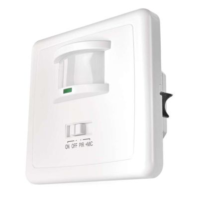 PIR senzor (pohybové čidlo) IP20 1200W, biela