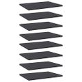 vidaXL Prídavné police 8 ks, sivé 40x30x1,5 cm, drevotrieska