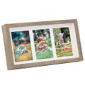 vidaXL 3D fotorámiky 3 ks, prírodné 18x35 cm na 3 fotky (10x15 cm)