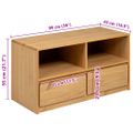 vidaXL Skrinka so zásuvkami SAUDA dub 99x43x55 cm borovicový masív
