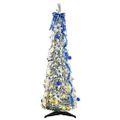 vidaXL Umelý vianočný stromček Biela 120 cm PVC