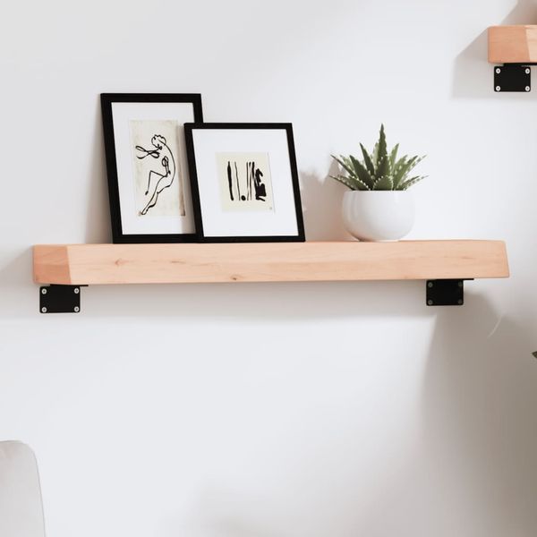 vidaXL Nástenná polica 60x10x6 cm neošetrený dubový masív