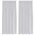 vidaXL Voile záclona 2 ks Svetlosivá 175 x 140 cm Polyester