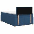 vidaXL Posteľ boxspring s matracom Modrá 120 x 200 cm Látka
