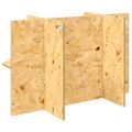 vidaXL Základňa terária s poličkou Hnedá 80 x 40 x 50 cm OSB