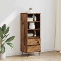 vidaXL Highboard Staré drevo 40 x 36 x 110 cm Kompozitné drevo
